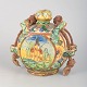 Faenza, hand-painted ceramic bottle.