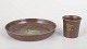 Danish Design Bronze Bowl and Vase.