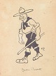 Robert Storm Petersen, original drawing of Baden-Powell, ...