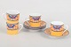 Laure Japy, set of four espresso cups with saucers.