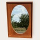 Teakholzspiegelmit ovalem Glas*875 DKK