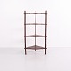 Antikes Eckregal / Etagere aus Holz mit 4 Ablagen und ...