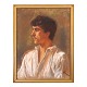 Aabenraa Antikvitetshandel präsentiert: Peder Severin Krøyer (1851–1909), Pastell auf Leinwand. Porträt eines ...