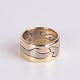 Georg Jensen Fusion Ring aus 18 Karat Gold mit Rotgold, ...