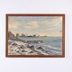 Osted Antik & Design präsentiert: Frits Jacobsen Küstenlandschaft mit Hafen 55 x 75 cm