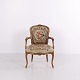Antiker Armstuhl im Louis XV Stil mit Gobelin und ...