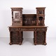 Osted Antik & Design präsentiert: Monumentaler Neorenaissance Schreibtisch mit Aufsatz ca. 1880–1900