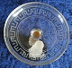 Visitenkartenschale mit Frozen-Glasfigur H 13 cm