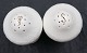 Frijsenborg Danish porcelain, set of salt- and pepper castor