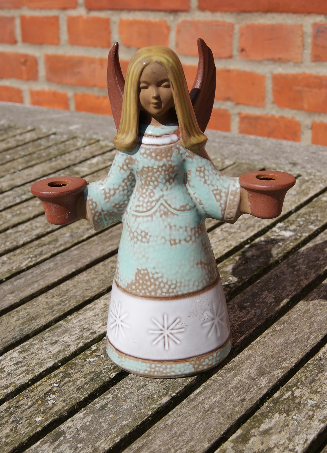 Antikkram - Goebel Keramik Figur HX 1966 2 von Kerzen Deutschland, Engel 327 für