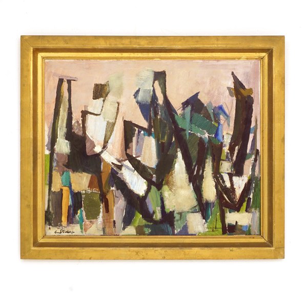 Svend Saabye, 1913-2004, oil on canvas.
Signed.
Visible size: 64x78cm. With frame: 81x95cm
