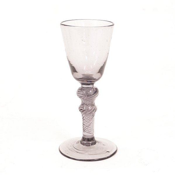 Norsk Chrystal desertglas. Nøstetangen ca. år 1760-70. H: 14,5cm