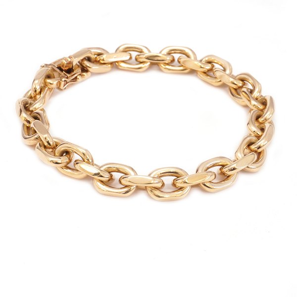 Anker Armband aus 14kt Gold Bræmer-Jensen, Dänemark. L: 19,5cm. V: 51gr