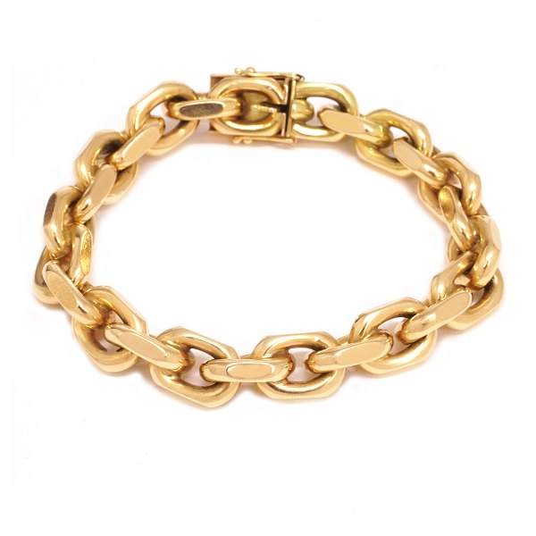 Anker Armband aus 14kt Gold. L: 19,5cm. G: 80,9gr