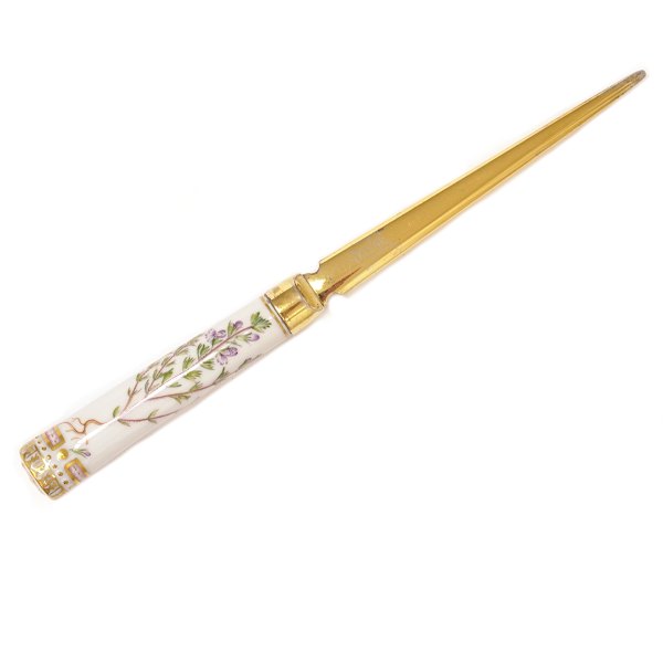 Flora Danica Briefmesser von Royal Copenhagen & Georg Jensen. L: 24cm