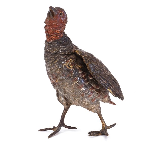 Wienerbronze Figur von Franz Bergmann. Gestempelt. H: 18cm. L: 12cm